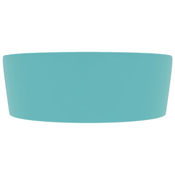 Ylellinen pesuallas ylivuodolla mattavihreä 36x13 cm keraaminen