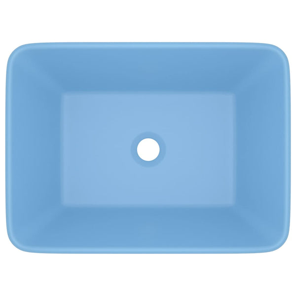 Ylellinen pesuallas matta vaaleansininen 41x30x12 cm keraaminen