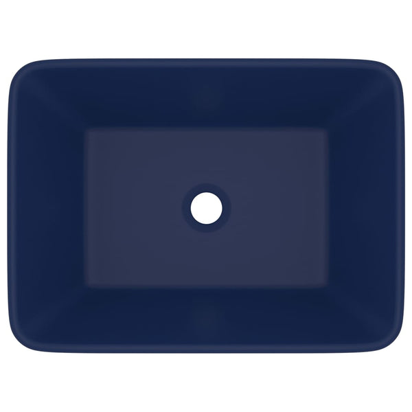 Ylellinen pesuallas matta tummansininen 41x30x12 cm keraaminen