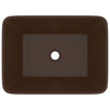 Ylellinen pesuallas matta tummanruskea 41x30x12 cm keraaminen