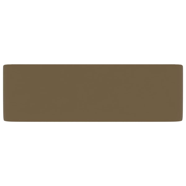 Ylellinen pesuallas matta kerma 41x30x12 cm keraaminen