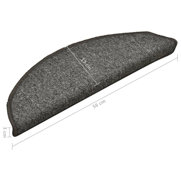 Porrasmatot 15 kpl tummanharmaa 56x17x3 cm