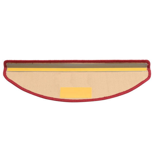 Itsekiinnittyvät porrasmatot 15 kpl punainen 65x21x4 cm