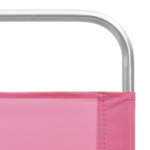 Kokoontaitettavat rantatuolit 2 kpl pinkki kangas