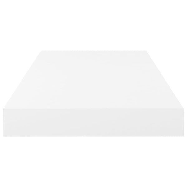 Kelluvat seinähyllyt 4 kpl korkeakiilto valk. 50x23x3,8 cm MDF