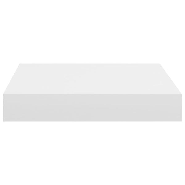 Kelluva seinähylly valkoinen 23x23,5x3,8 cm MDF