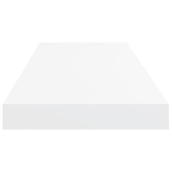 Kelluvat seinähyllyt 4 kpl valkoinen 80x23,5x3,8cm MDF