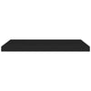 Kelluvat seinähyllyt 2 kpl musta 80x23,5x3,8 cm MDF