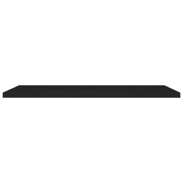 Kelluvat seinähyllyt 2 kpl musta 120x23,5x3,8 cm MDF