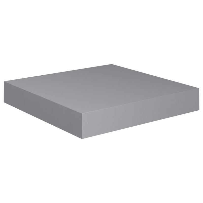 Chan kelluva harmaa seinähylly 23x23,5x3,8cm (mdf)