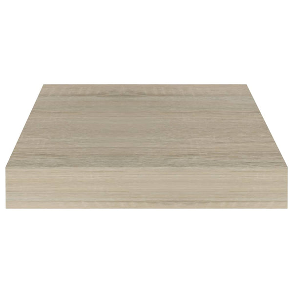 Kelluvat seinähyllyt 2 kpl tammen värinen 23x23,5x3,8 cm MDF