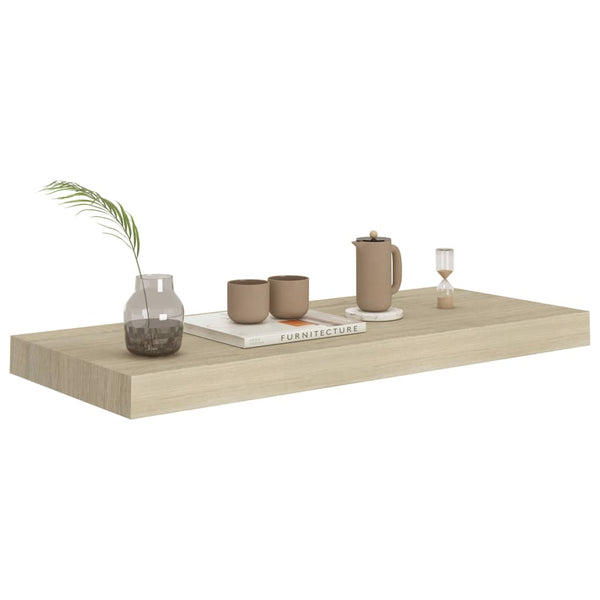 Kelluvat seinähyllyt 4 kpl tammi 60x23,5x3,8 cm MDF