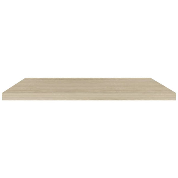 Kelluvat seinähyllyt 2 kpl tammi 90x23,5x3,8 cm MDF