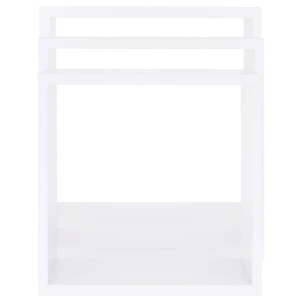 Seinäkuutiohyllyt 3 kpl valkoinen MDF