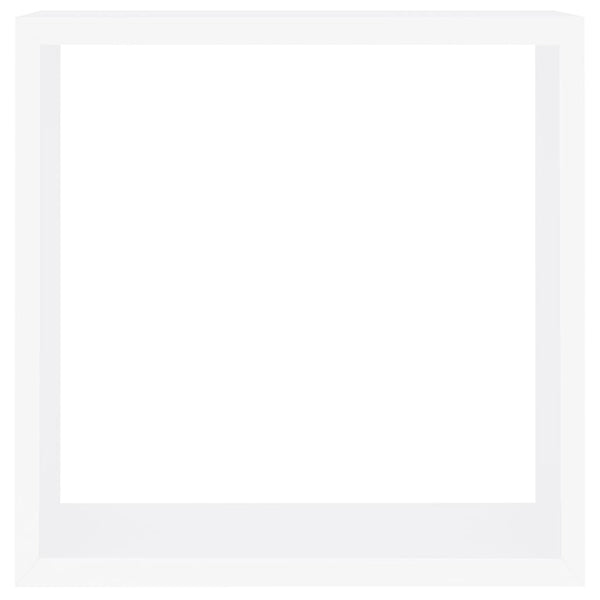 Seinäkuutiohyllyt 3 kpl valkoinen MDF