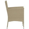 Puutarharuokatuolit 2 kpl polyrottinki beige