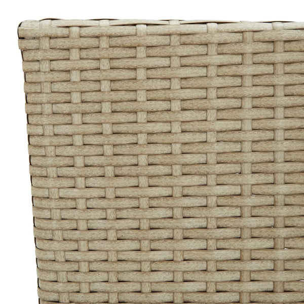 Puutarharuokatuolit 2 kpl polyrottinki beige