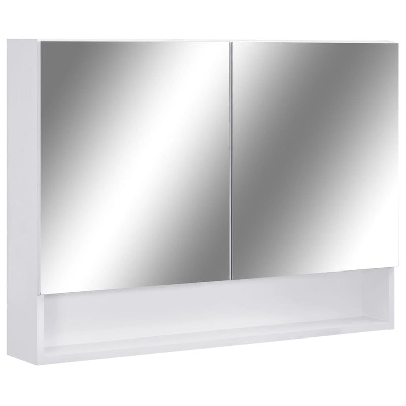 Valkoinen led kylpyhuoneen peilikaappi Hotoleanu 80x15x60cm (mdf)