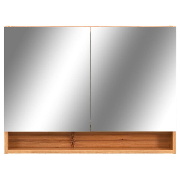 LED kylpyhuoneen peilikaappi tammi 80x15x60 cm MDF