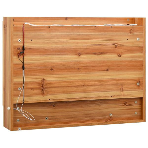 LED kylpyhuoneen peilikaappi tammi 80x15x60 cm MDF