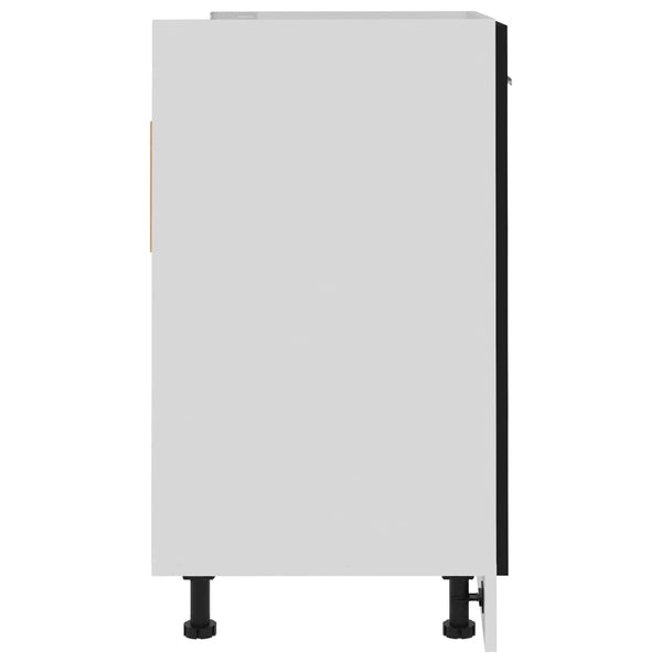 Allaskaappi musta 80x46x81,5 cm tekninen puu