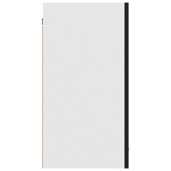 Seinäkaappi musta 80x31x60 cm tekninen puu