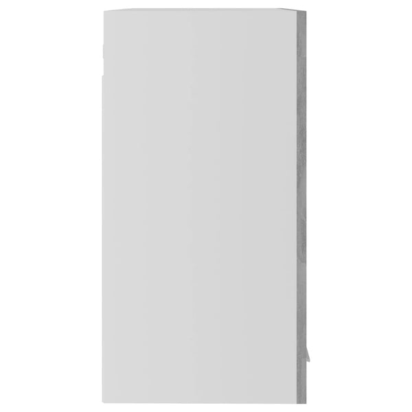 Seinäkaappi lasilla betoninharmaa 60x31x60 cm tekninen puu
