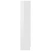 Vitriinikaappi korkeakiilto valk. 82,5x30,5x150 cm tekninen puu