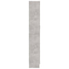 Vitriinikaappi betoninharmaa 82,5x30,5x185,5 cm tekninen puu