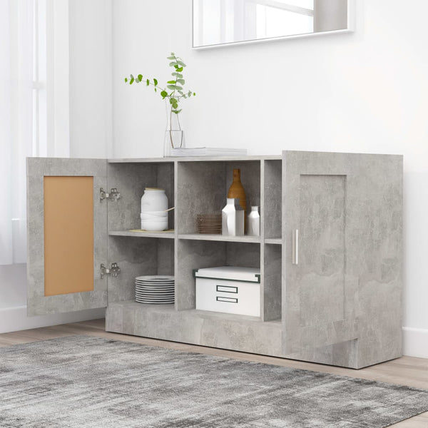 Senkki betoninharmaa 120x30,5x70 cm tekninen puu