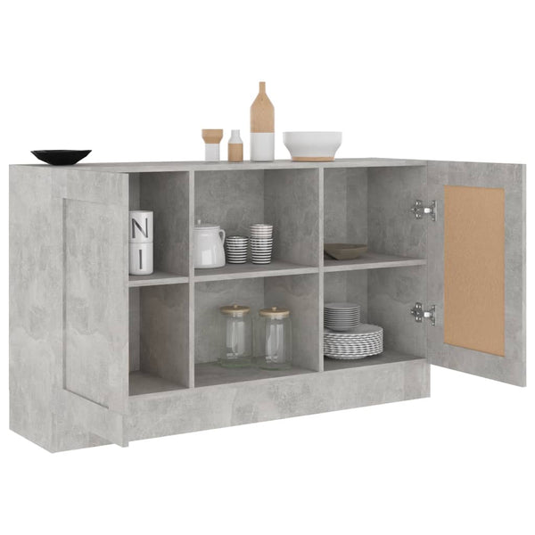 Senkki betoninharmaa 120x30,5x70 cm tekninen puu
