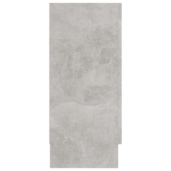 Vitriinikaappi betoninharmaa 120x30,5x70 cm tekninen puu