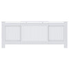 MDF lämpöpatterin suoja valkoinen 205 cm