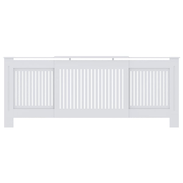 MDF lämpöpatterin suoja valkoinen 205 cm