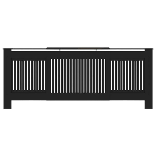 MDF lämpöpatterin suoja musta 205 cm