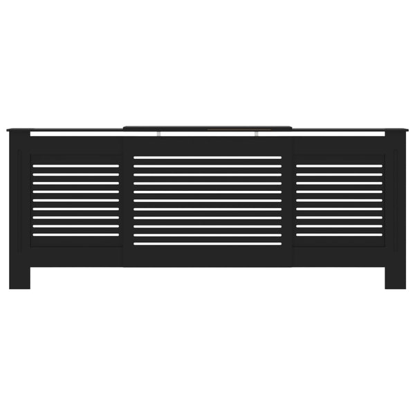 MDF lämpöpatterin suoja musta 205 cm