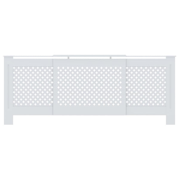 MDF lämpöpatterin suoja valkoinen 205 cm