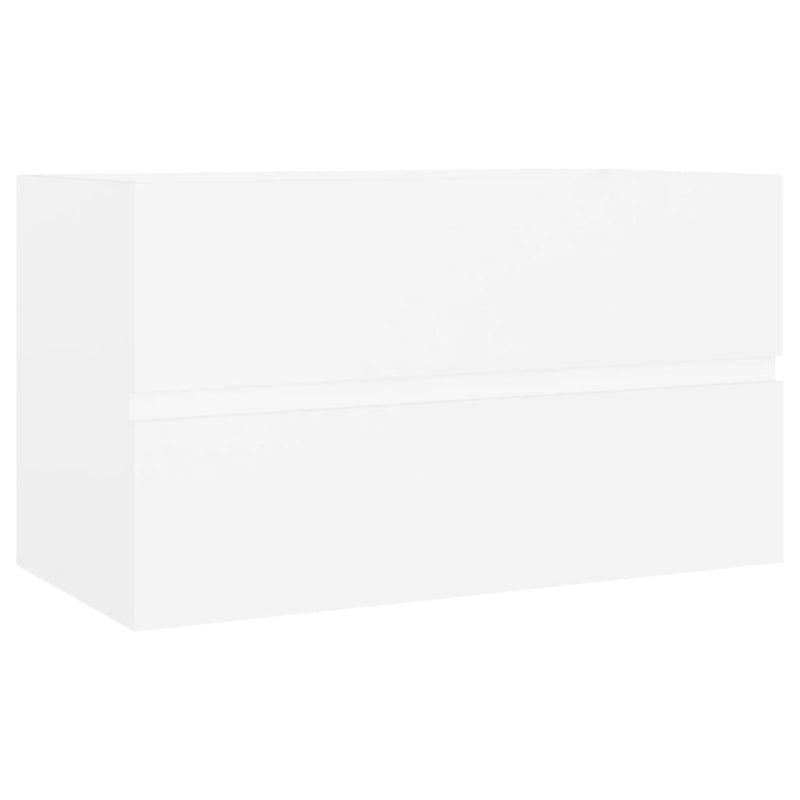 Valkoinen allaskaappi Portaru 80x38,5x45cm (puinen)