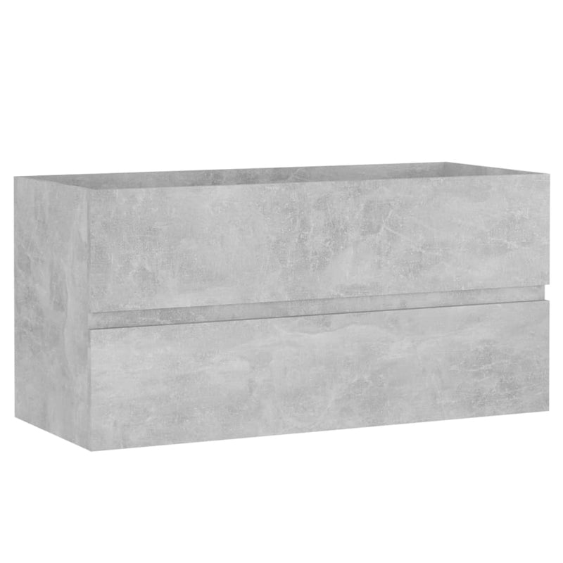 Betoninharmaa allaskaappi Patriciu 90x38,5x45cm (puinen)