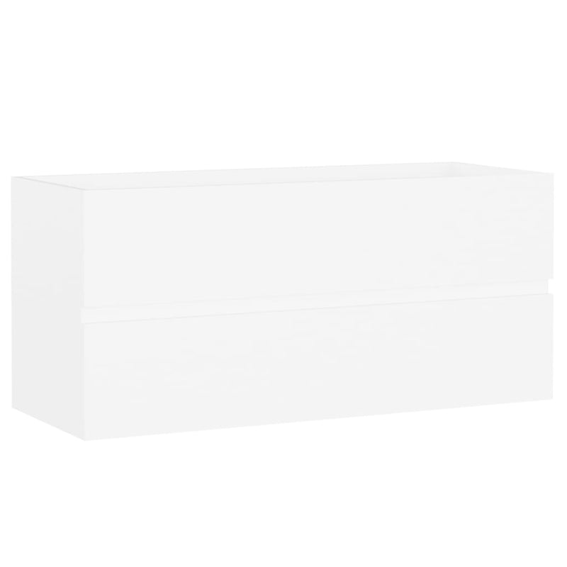 Valkoinen allaskaappi Portaru 100x38,5x45cm (puinen)