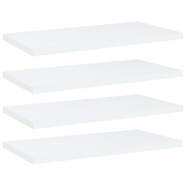 Valkoinen kirjahyllytasot Vasiu 40x20x1,5cm (4 kpl puinen)