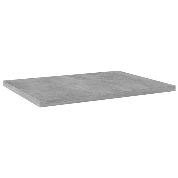 Kirjahyllytasot 4 kpl betoninharmaa 40x30x1,5 cm tekninen puu
