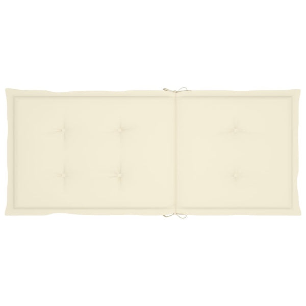 Kallistettavat puutarhatuolit 2 kpl tyynyillä täysi akasiapuu