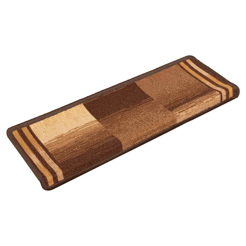 Itsestään kiinnittyvät ruskeat porrasmatot Tudosiu 65x21x4cm (15 kpl)