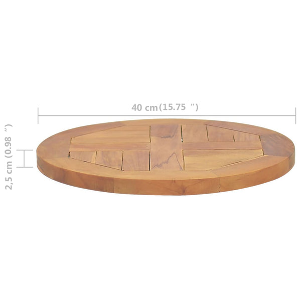 Pöytälevy Leba 2,5cm 40cm (tiikki pyöreä)