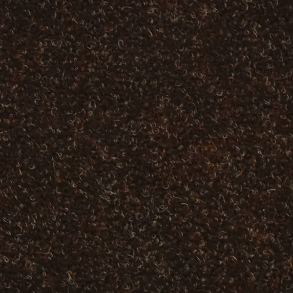 Itsekiinnittyvät porrasmatot 10 kpl ruskea 56x17x3cm neulahuopa