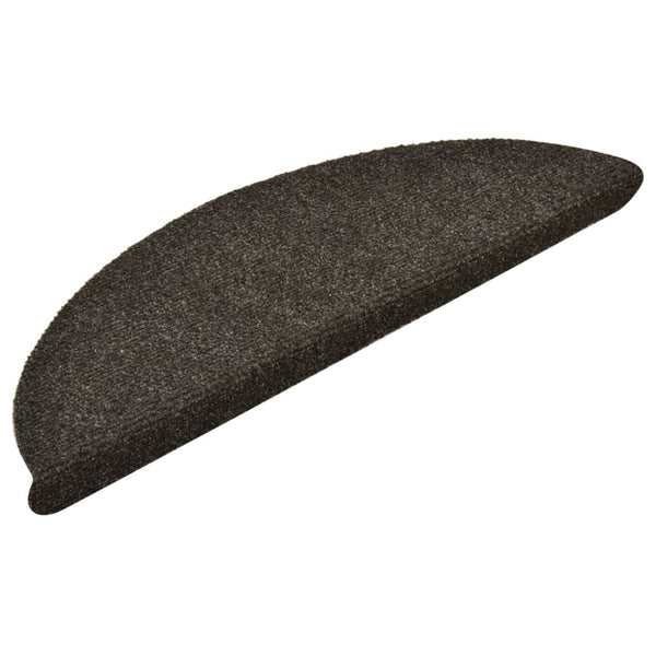 Itsekiinnittyvät porrasmatot 5 kpl vaaleanruskea 56x17x3 cm