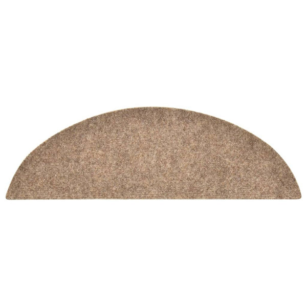 Itsekiinnittyvät porrasmatot 5 kpl kerma 56x17x3 cm neulahuopa