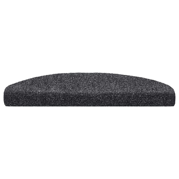 Itsekiinnittyvät porrasmatot 10 kpl tummanharmaa 65x21x4 cm