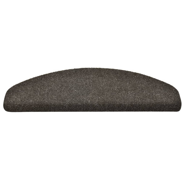 Itsekiinnittyvät porrasmatot 10 kpl antrasiitti 65x21x4 cm